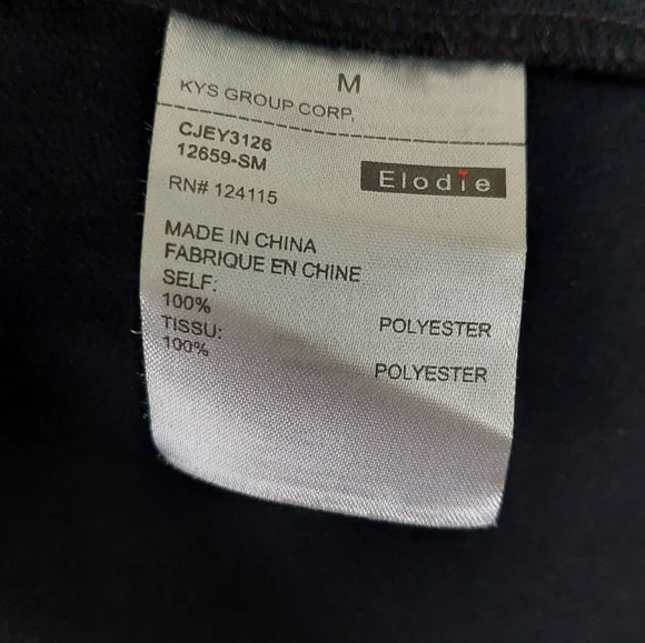 NWOT Anthropologie Elodie Black Double-breasted Blazer, Size M - Picture 7 of 7